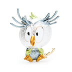 Enamel Antlered Owl Brooch