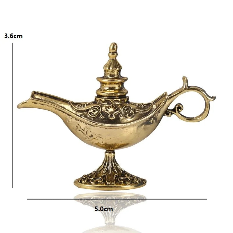 Vintage Ornate Magic Lamp Brooch
