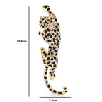 Jeweled Climbing Leopard Brooch