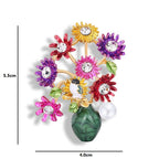 Colorful Enamel Flower Bouquet Brooch