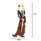 Musician with Upright Bass Brooch