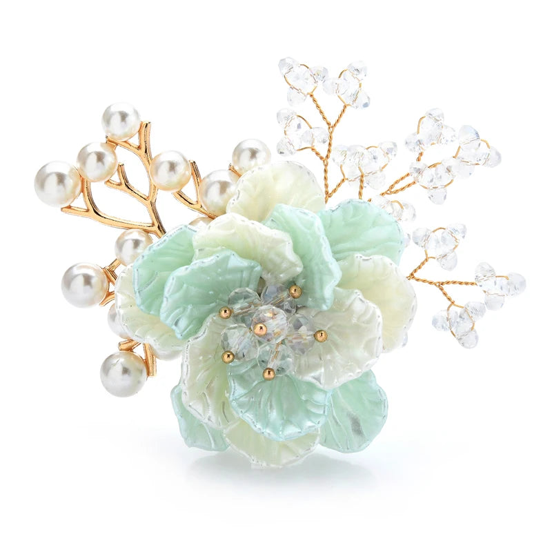 Pastel Blossom Branch Brooch