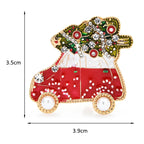 Enamel Christmas Tree Car Brooch