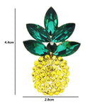 Broche ananas à bijoux jaunes et verts