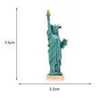 Green Enamel Statue of Liberty Brooch