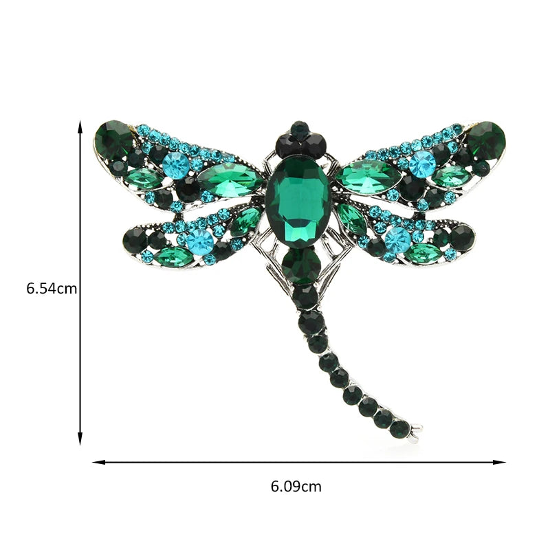 Petite Jeweled Dragonfly Brooch