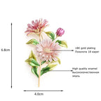 Pink Daisy Bouquet Brooch