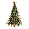 Enamel Evergreen Christmas Tree Brooch