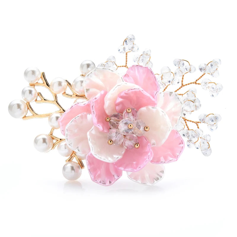 Pastel Blossom Branch Brooch
