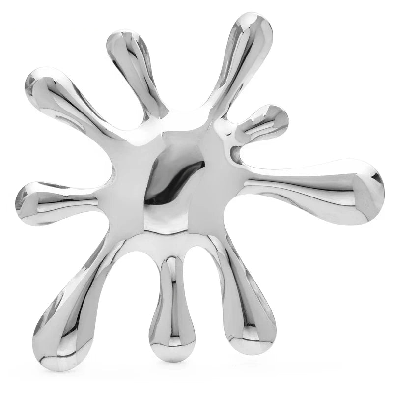 Polished Abstract Splash Brooch