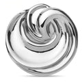 Polished Spiral Knot Stainless Steel Brooch — Silver