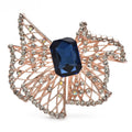 Openwork Geometric Frame with Faceted Center Brooch product variant photo