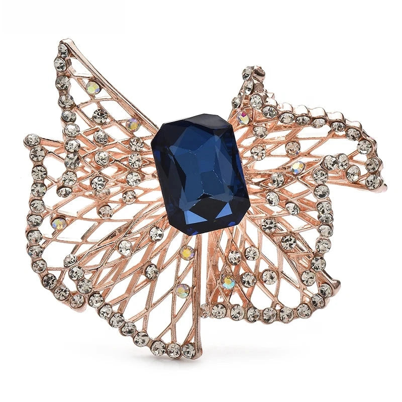 Openwork Geometric Frame with Faceted Center Brooch product variant photo