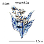 Lily of the Valley Spray Brooch