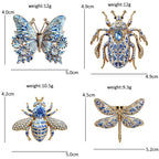 Patterned Garden Insect Motif Brooch