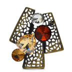 Geometric Openwork Tree with Faceted Accents Brooch original variant product photo