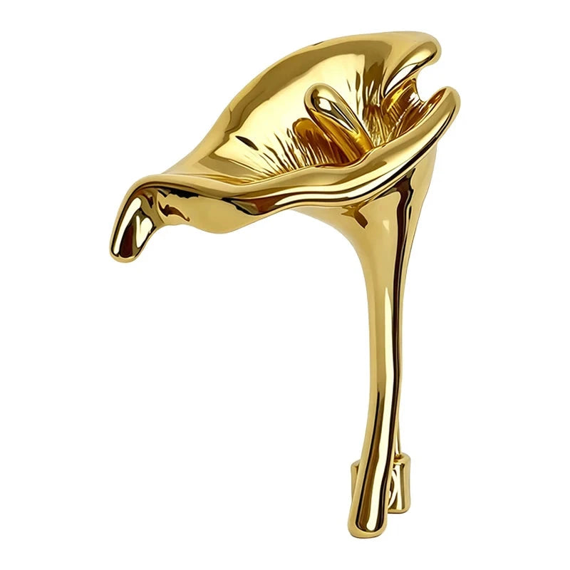 Polished Calla Lily Bloom Brooch original white background product photo