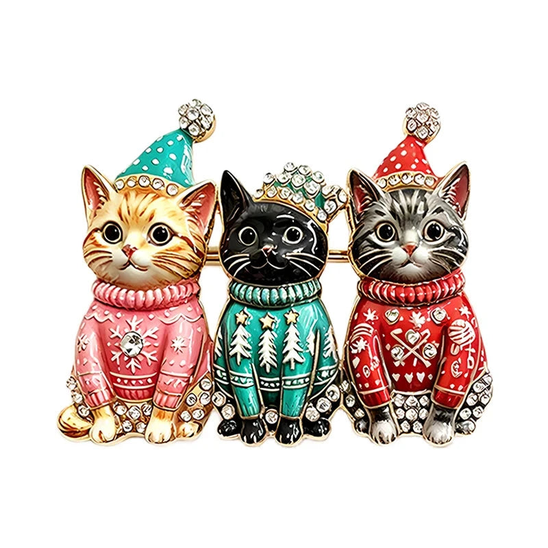 Festive Christmas Character Brooch original white background variant photo