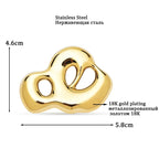 Sculptural Openwork Cloud Brooch — product view