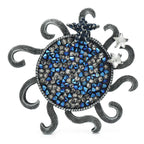 Rhinestone Sun with Curling Rays Brooch original variant product photo