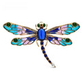 Enamel Dragonfly with Faceted Body and Patterned Wings Brooch original variant product photo