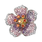 Sparkling Five-Petal Peach Blossom Brooch original white background product photo