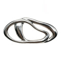 Polished Interlocking Organic Loops Brooch original white background product photo