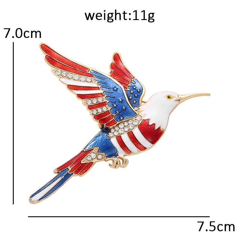 America 250 Commemorative Motif Brooch