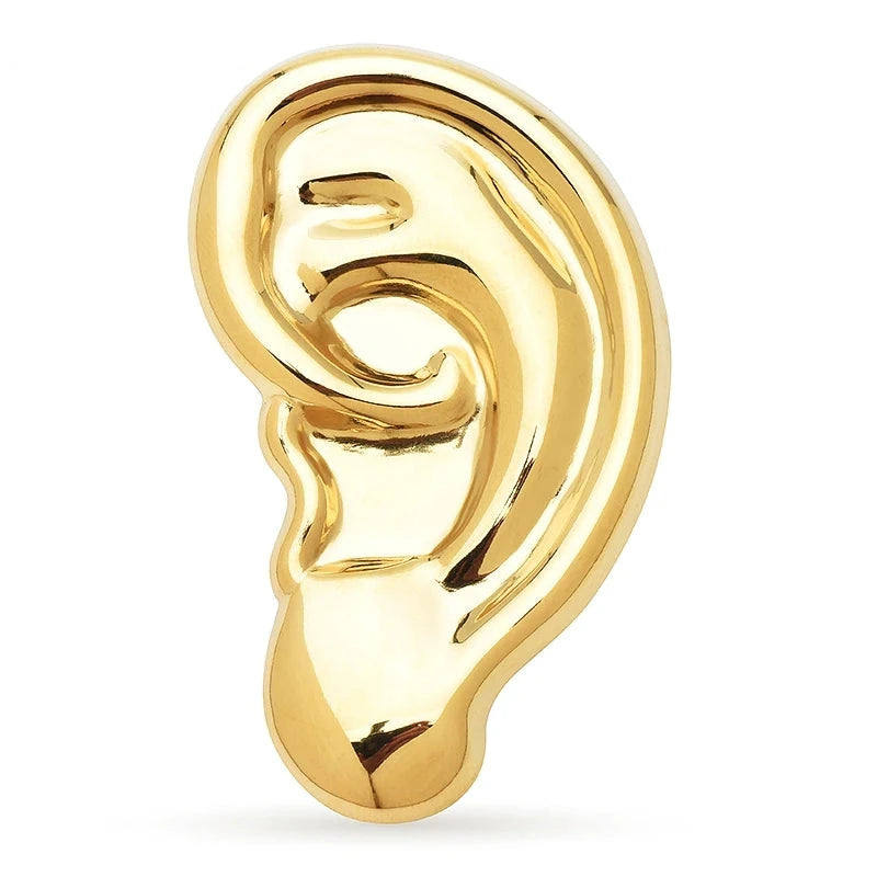Sculptural Ear Brooch