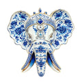 Ornate Floral Elephant Head Brooch original white background variant photo