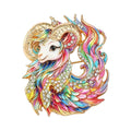 Fantastical Goat with Flowing Mane Brooch original white background product photo