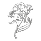 Openwork Lily of the Valley Brooch original white background product photo