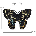 Sparkling Rhinestone Butterfly Brooch — dimensions