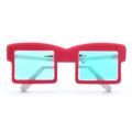 Colorful Acrylic Sunglasses Brooch — Red