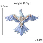 Flying Dove with Softly Shaded Wings Brooch