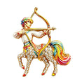 Sagittarius Centaur Archer Brooch original white background variant photo