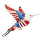 Stars and Stripes Bird in Flight Brooch original white background product photo