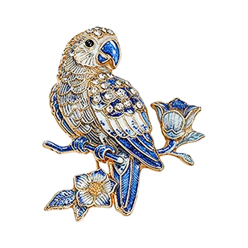 Floral Woodland Creature Motif Brooch original white background product photo
