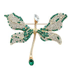 Rhinestone Dragonfly with Long Tail Brooch original white background product photo