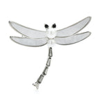 Polished Minimalist Dragonfly Brooch