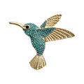 Sparkling Hummingbird with Textured Wings Brooch original white background variant photo