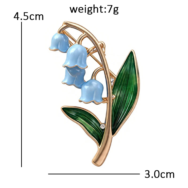 Birth Flower Garden Motif Brooch