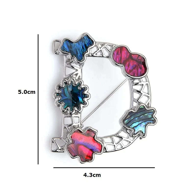 Layered Acrylic Character and Animal Brooch