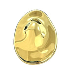 Organic Pebble Stainless Steel Brooch original white background product photo