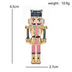 Pink Nutcracker Soldier Brooch — dimensions