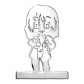 Playful Cartoon Girl Silhouette Brooch original white background product photo