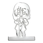 Playful Cartoon Girl Silhouette Brooch original white background product photo