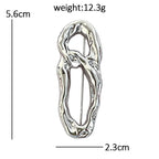 Textured Openwork Figure Eight Brooch