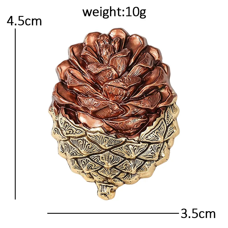 Vintage Layered Pinecone Brooch