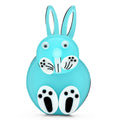 Articulated Acrylic Rabbit Brooch — Turquoise